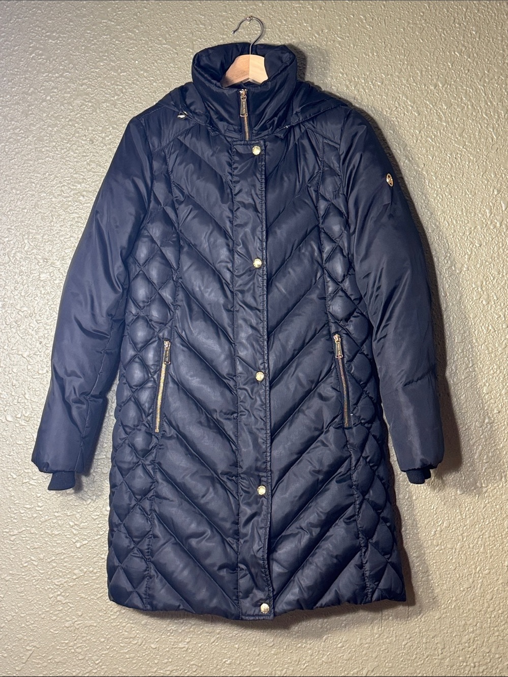 Michael Kors Black Quilted Down Jacket